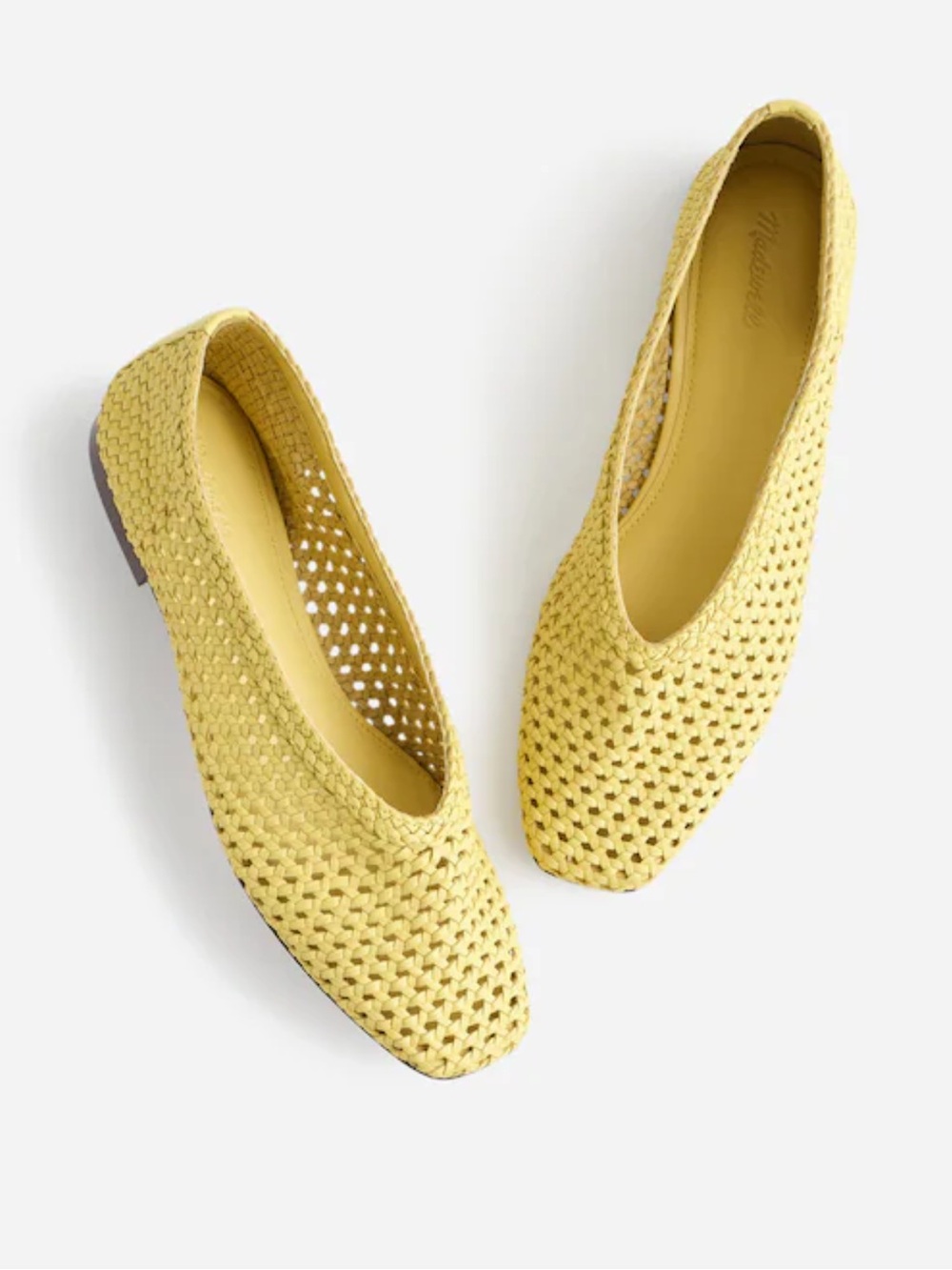 Madewell Mylie Hand Woven Leather Ballet Flats 10